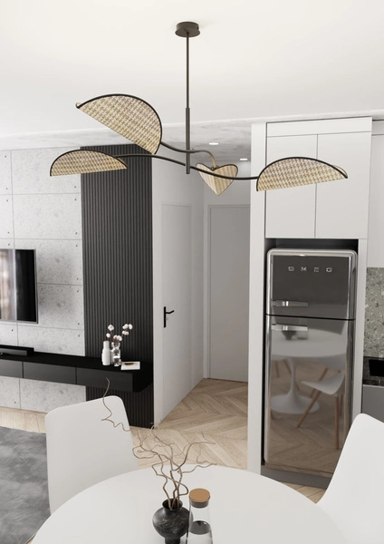 Lampa sufitowa Emibig LOTUS 4 BL NATURAL 1463/4