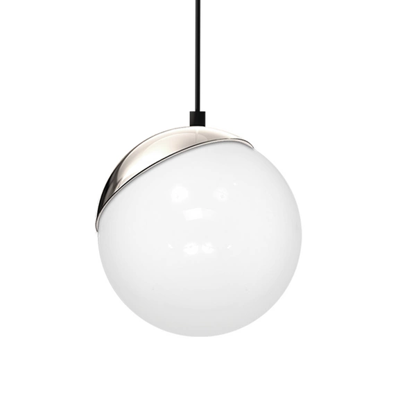 Lampa wisząca SFERA, MLP4673, czarny/chrom/biały, 1x40W E14