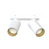Reflektor sufitowy natynkowy MONO II WHITE GOLD szer. 20cm 2xGU10 | biały/złoty 7774
