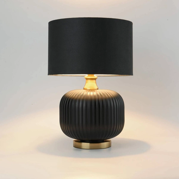 Lampa stołowa/biurkowa Tamiza, mała, czarny/złoty, 1x40W E27