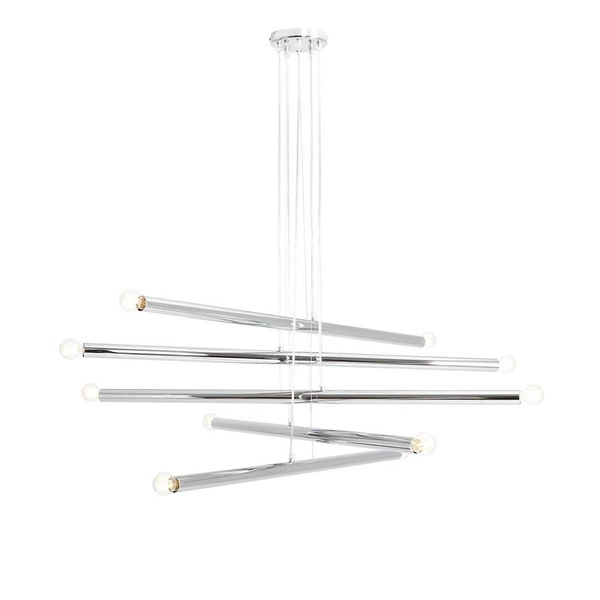 Aldex Lampa wisząca TUBO 10, 1072M4, chrom, 10x40W E14