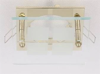 SZ-03 G MR16 ZŁOTA OPR.KWADRAT STAŁA SZKŁO