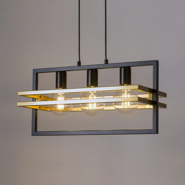 Lampa Sigma MERCI 3 lampa wisząca czarny złoty 32392