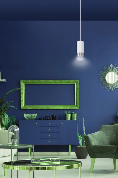 Lampa wisząca Emibig FUMIKO 1 WH/CHROME 814/1