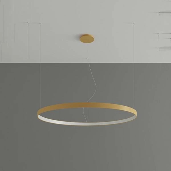 Nowoczesna lampa wisząca RIO 110, złota, 70W LED, barwa neutralna 4000K, TH.219