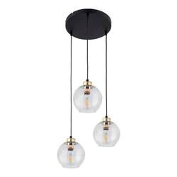 DEVI TRANSPARENT LAMPA WISZĄCA 3 PŁ KOŁO 4579