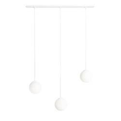 Aldex Lampa wisząca BOSSO 3, listwa, 1087E, biała, 3x40W E14