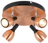 Lampa sufitowa CROSS plafon 98-34878 miedziana 4xGU10