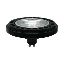 LED ES111 / GU10 15W ciepła 3000K 40° 1200lm | czarny