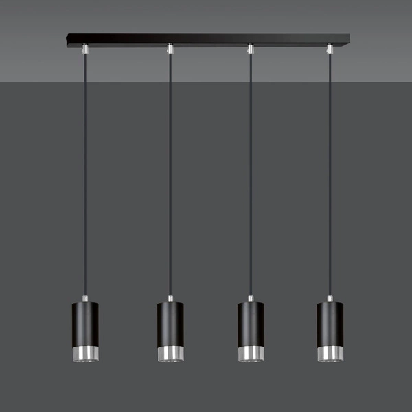 Lampa wisząca Emibig FUMIKO 4 BL/CHROME 816/4