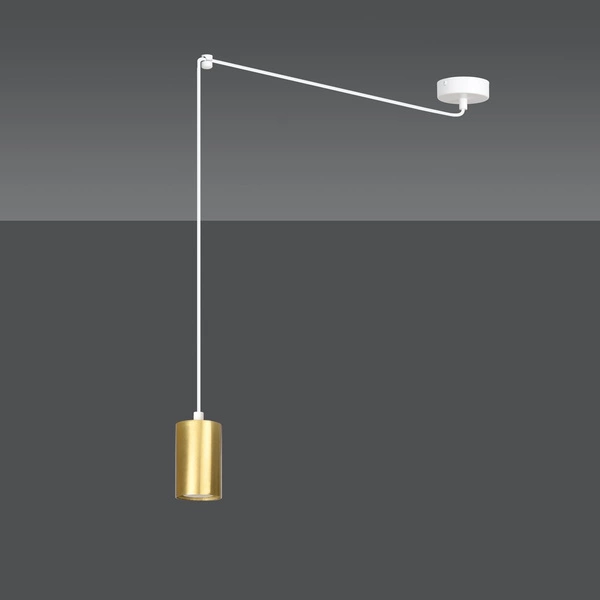 Lampa wisząca Emibig TRAKER 1 WH/GOLD 527/1