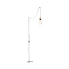 Drewniana lampa wisząca Clarte 1xE27 Max.60W Dąb olejowany/Czarny metal/Czarny kabel z tkaniny 34814104
