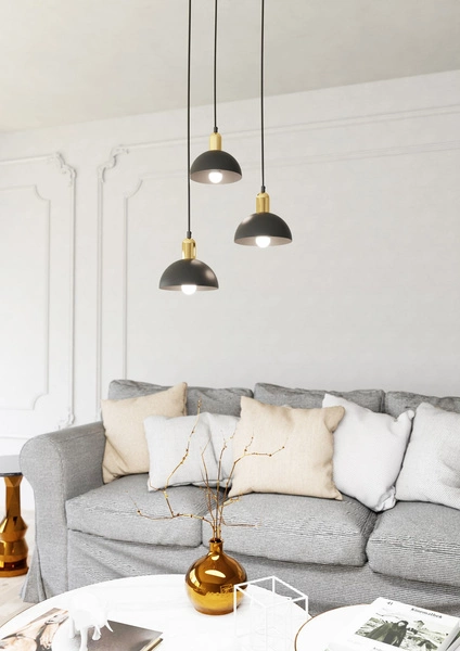 Lampa wisząca Emibig MOTO 3 PREM BL 1386/3PREM