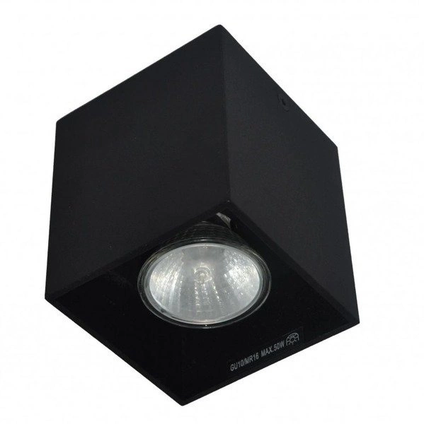 Lampa sufitowa SQUARE czarny kwadrat 8,2cm