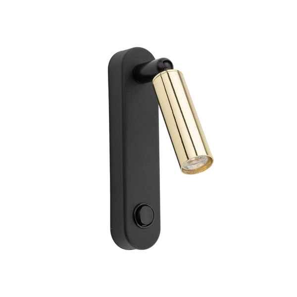 ENZO BLACK GOLD KINKIET 1 6623