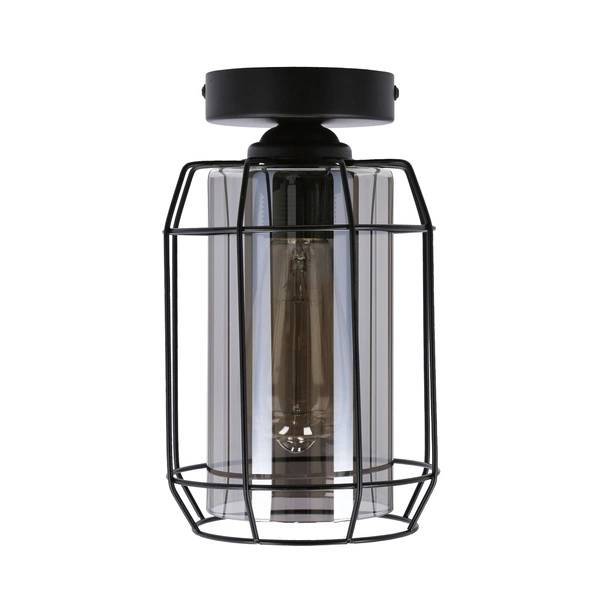 Lampa sufitowa JONERA, 31-08404, czarny/dymiony, 1x40W E27