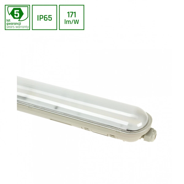 Liniowa oprawa hermetyczna LIMEA GIGANT 52W 6000K dł. 150cm | szary