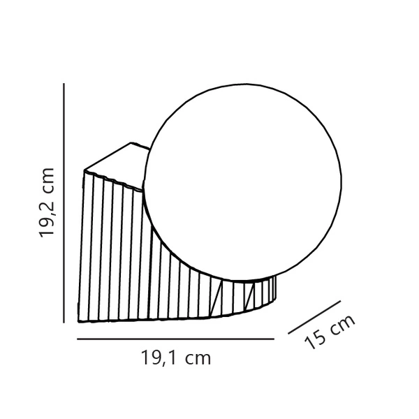 Kinkiet HAYLEY E27 25W Aluminium | Brązowy metaliczny