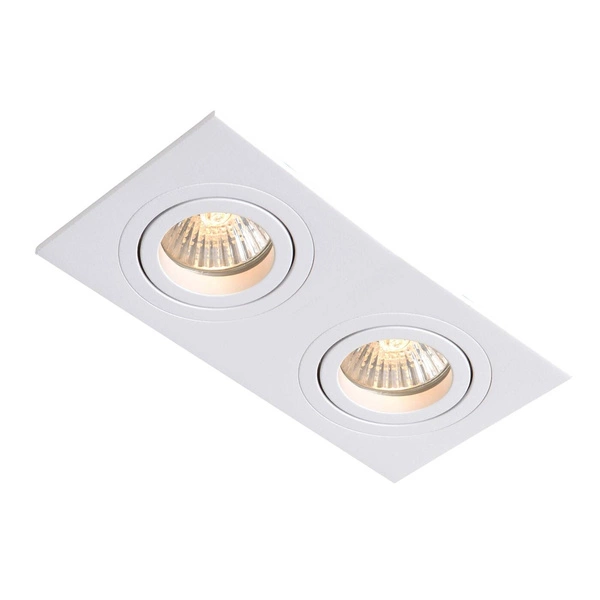 Oprawa wpuszczana podwójna METIS, biała, 2x50W GU10