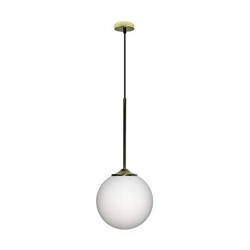 Lampa wisząca GLASGOW LEDEA 20 cm, 50101281, złoty/biały, 1x40W E27