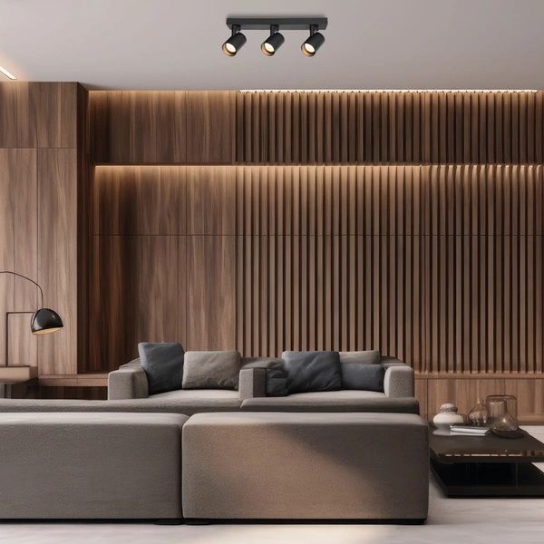 Lampa sufitowa Volf Spot 3xGU10 | Czarny