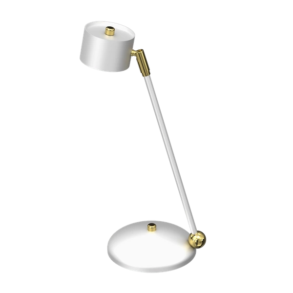 Lampka biurkowa ARENA, MLP7758, biały/złoty, 1x11W GX53