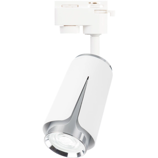 FLOWER WHITE CHROME TRACK 1xGU10