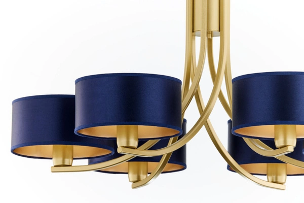 Klasyczny Żyrandol ARTHUR wys. 71cm 6xE27 15W IP20 | złoty połysk