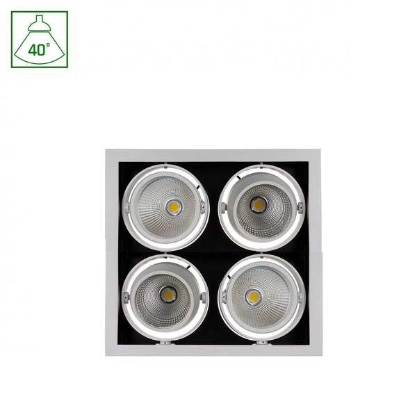 MODERN-DAY 4X1LED COB CITIZEN 40ST 230V 4X27W IP20 WW DOWNLIGHT SQUARE + ZASILACZ & !!