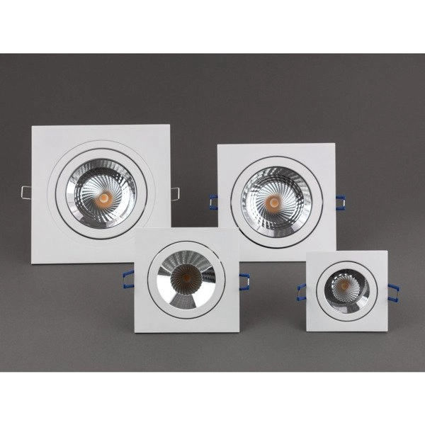 Oprawa wpuszczana PRESCO SQ 10W ciepła 3000K szer. 12,1cm