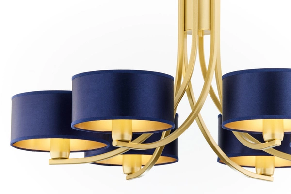 Klasyczny Żyrandol ARTHUR wys. 71cm 6xE27 15W IP20 | złoty połysk