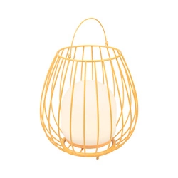 Lampa z przenośna na akumulator Jim LED 2700K Biała ciepła Metal | Pomarańczowy