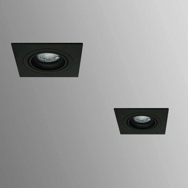 Oprawa wpuszczana oczko sufitowe CROSTI MODI SQ czarny szer. 9,3cm