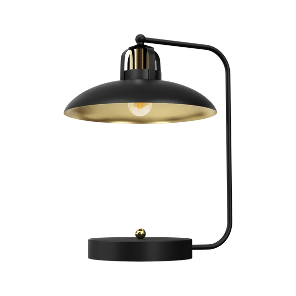 Lampka biurkowa FELIX, MLP8908, czarny/złoty, 1x60W E27