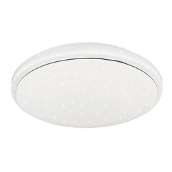 Plafon JASPER, 14-75277, 49 cm, biały/chrom, 36W LED, barwa neutralna 4000K, IP44