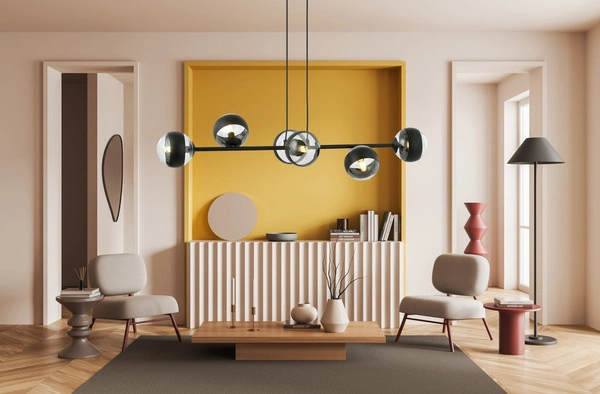 Lampa wisząca Emibig ROSSI 6 BL STRIPE 1229/6