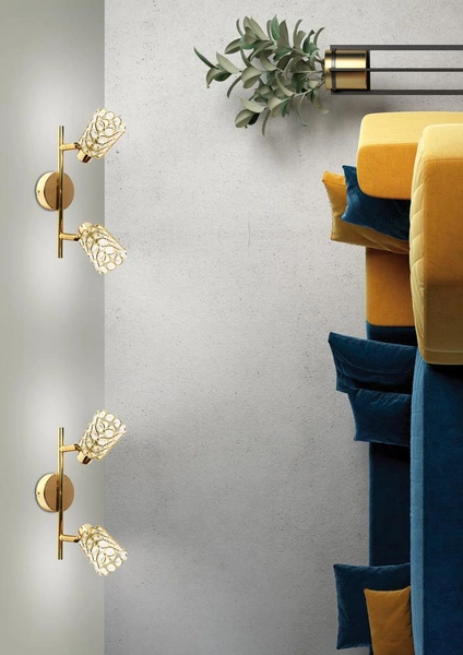 Lampa sufitowa YORK listwa 92-70104 mosiądz 2xG9