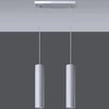 Lampa Wisząca LAGOS 2 Biała stal, GU10, 2 x 40W, SL.0324