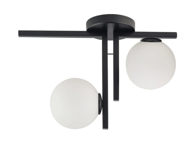33285 Nowoczesna lampa sufitowa ANDY czarna OP.OŚW. 2PŁ