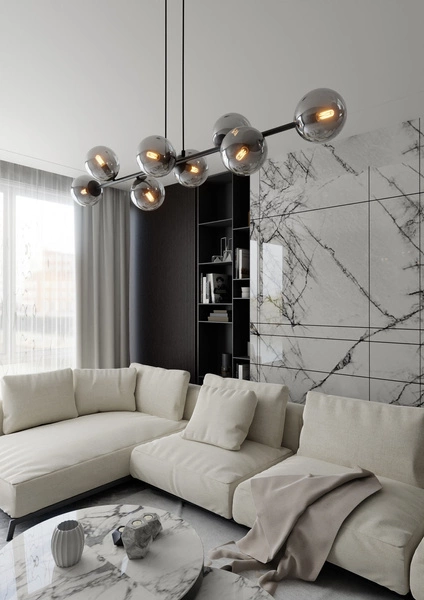 Lampa wisząca Emibig ROSSI 8 BL GRAFIT 875/8