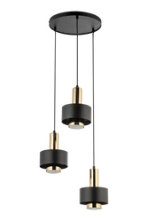 Lampa Sigma RIF LUX 3 KOŁO czarny/złoty 40721