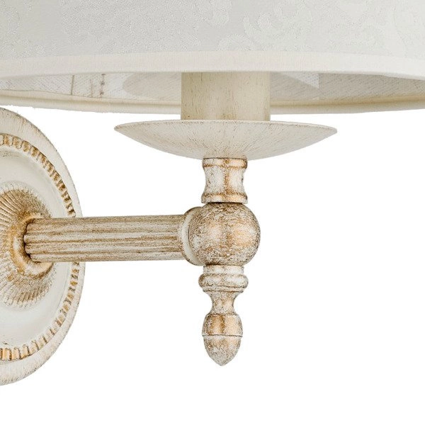 Kinkiet ALFA ROKSANA BIAŁA 1xE14 24cm | 18530