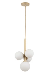 Lampa Sigma Perla 4 zwis złoty beż 33606