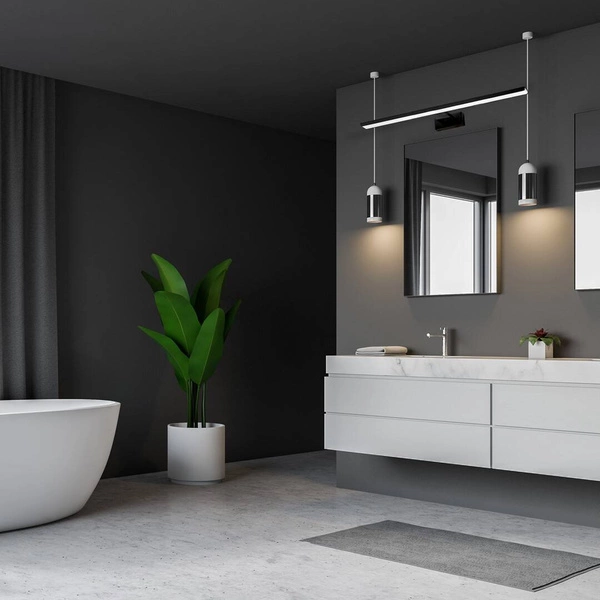 Kinkiet do łazienki nad lustro SHINE, ML6336, czarny, 15W LED, barwa neutralna 4000K