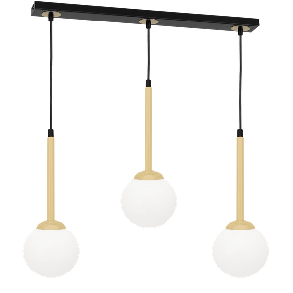 LLampa sufitowa nowoczesna PARMA III złoty śr. 74cm