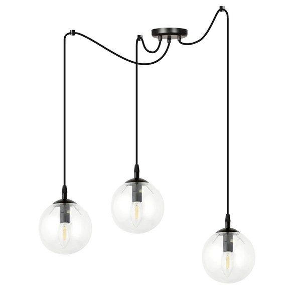 Lampa wisząca Emibig GIGI 3 BL TRANSPARENT 936/3