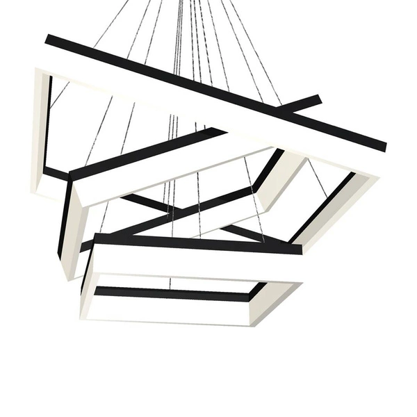 Lampa wisząca kwadraty NERO LED 81,5cm