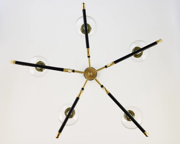 Nowoczesny Żyrandol IBRA wys. 82cm 5xG9 14W IP20 | Złoty