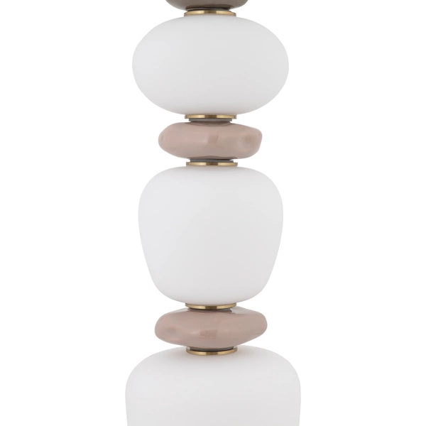 Lampa podłogowa CERAMIC LED 34W 3000K 2700lm wys.130.5cm szer.25cm | Szary-Brąz 11704