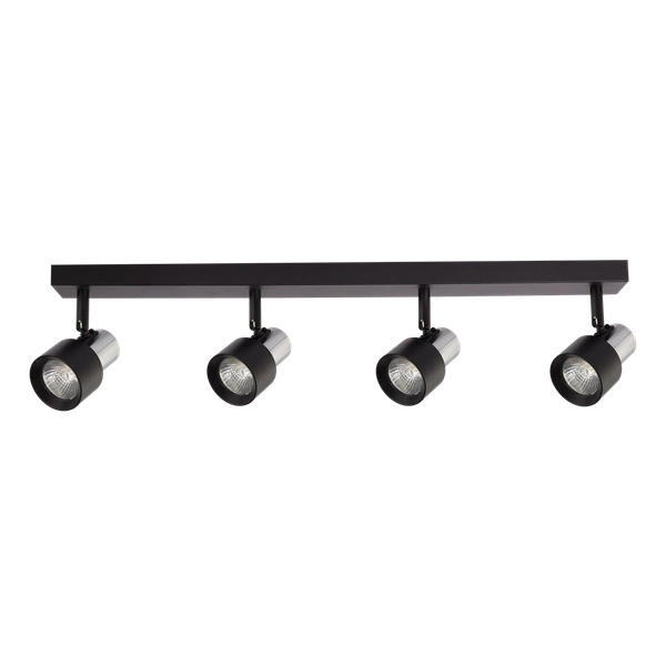 Lampa Sufitowa Cino 4xGU10 Czarny + Chrom